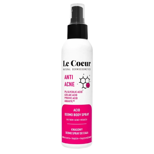 Le Coeur - Anti Acne - Kwasowy Dermo Spray do Ciała - 150ml