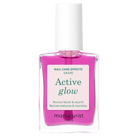 Manucurist - Active - Active Glow - Pielęgnujący Lakier 2w1 - Grape - 15ml