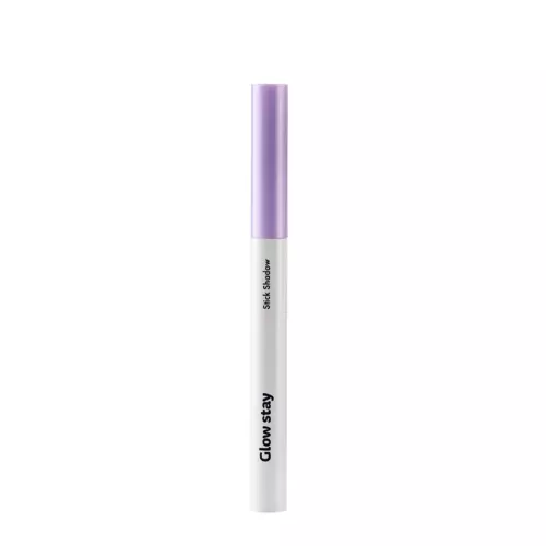 The Saem - Glow Stay Stick Shadow - Błyszczący Cień do Powiek w Kredce - PP01 Violet Charm - 1,1g