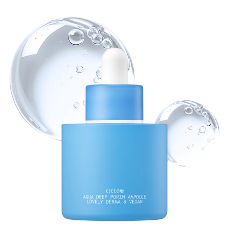titto - Aqua Deep Porin Ampoule - Nawilżająca Ampułka do Twarzy - 30ml