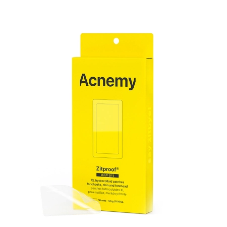 Acnemy - Zitproof Multizits - XL Hydrocolloid Patches - Hydrokoloidowe Plastry XL na Policzki, Brodę, Czoło - 10szt.