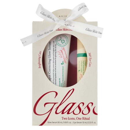 Axis-y - Glass Skin Duo -  Dark Spot Correcting Glow Serum + Vegan Collagen Eye Serum - 50ml + 10ml