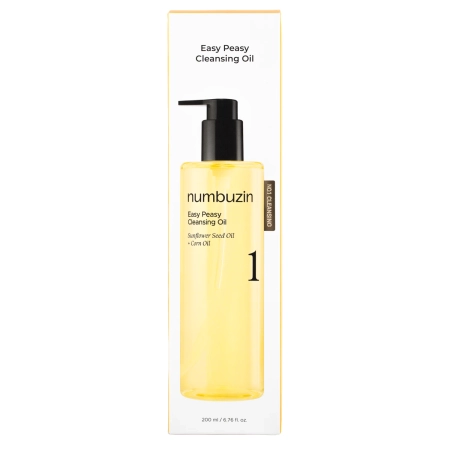 Numbuzin - No.1 - Easy Peasy Cleansing Oil - Olejek Myjący do Twarzy - 200ml
