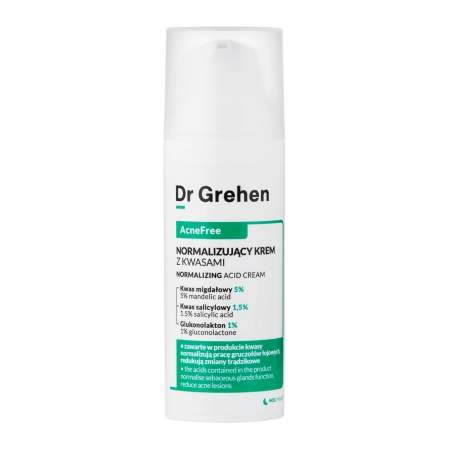 Dr Grehen - AcneFree - Normalizing Acid Cream - Normalizujący Krem z Kwasami - 50ml - OUTLET