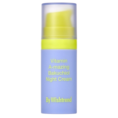 By Wishtrend - Vitamin A-mazing Bakuchiol Night Cream Mini - Krem do Twarzy na Noc z Witaminą A i Bakuchiolem - 10g