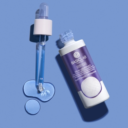 BasicLab - Elastyczność i Wypełnienie - Serum Ujędrniające 0,5% Peptydów Miedziowych - 30 ml