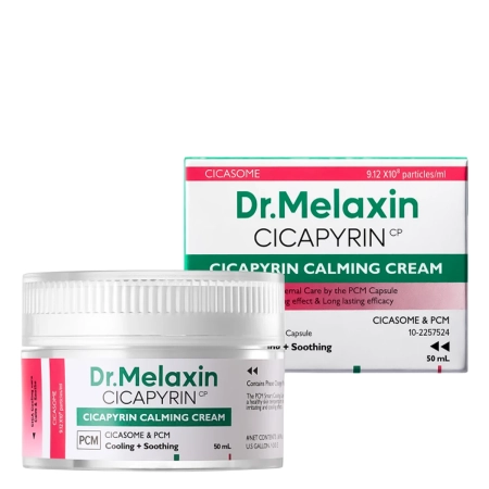 Dr.Melaxin - Cicapyrin Calming Cream - Kojący Krem do Twarzy z Kompleksem Chłodzącym - 50ml