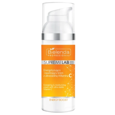 Bielenda Professional - Supremelab - Energy Boost - Energizing & Moisturizing Cream with Ultra-Stable Vitamin C - Energetyzująco-Nawilżający Krem z Ultrastabilną Witaminą C - 50ml