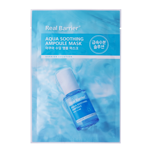 Real Barrier - Aqua Soothing Ampoule Mask - Kojąca Maska w Płachcie - 28ml