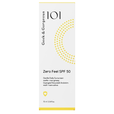 Geek&Gorgeous - Zero Feel SPF50 - Niewyczuwalny Krem Przeciwsłoneczny SPF50 - 75ml