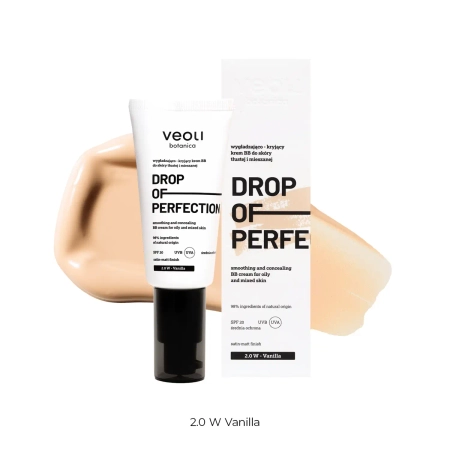 Veoli Botanica - Drop Of Perfection - Wygładzająco-Kryjący Krem BB - 2.0 W - Vanilla - 30ml
