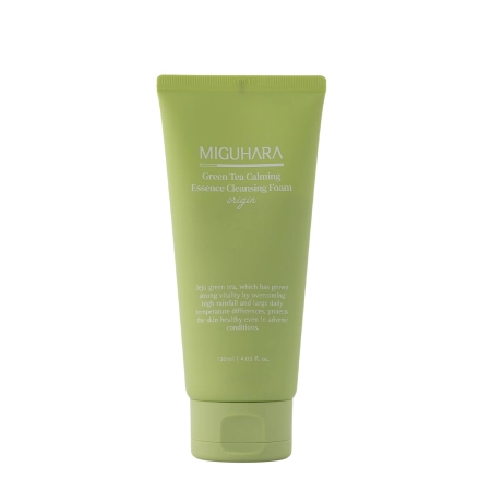 Miguhara - Green Tea Calming Essence Cleansing Foam Origin - Kojąca Pianka z Zieloną Herbatą - 120ml