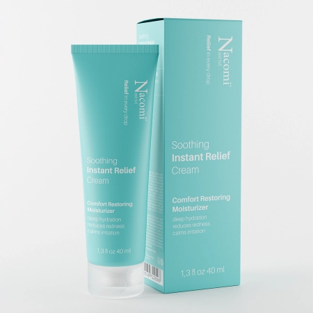 Nacomi - Instant Relief - Krem Regenerująco - Łagodzący - 40ml 