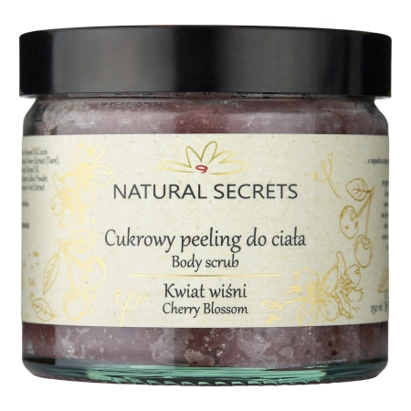 Natural Secrets - Peeling Cukrowy do Ciała Kwiat Wiśni - 250ml - OUTLET