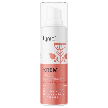 Lynia - Krem dla Cery Naczyniowej z Kwasem Laktobionowym - 50ml