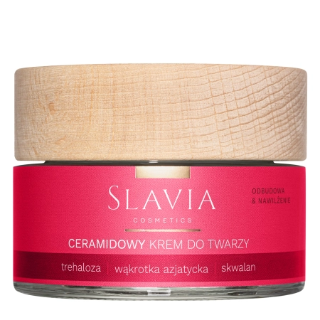 Slavia Cosmetics - Ceramidowy Krem do Twarzy Odbudowa Nawilżenie - 50ml