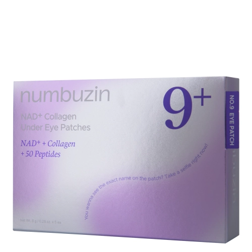 Numbuzin - No.9 NAD Collagen Under Eye Patches - Kolagenowe Płatki pod Oczy z Koenzymem NAD+ - 5szt