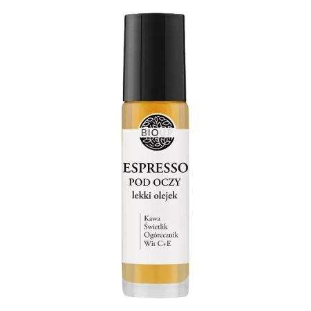 Bioup - Espresso - Lekki Olejek pod Oczy - Elastyczność i Poprawa Nawilżenia - 10ml
