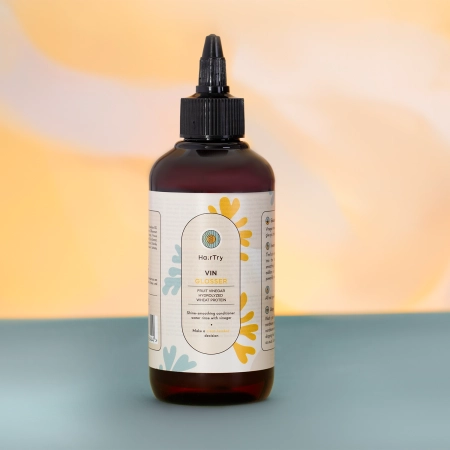 HairTry - Vin Glosser - Nabłyszczająco - Wygładzająca Płukanka do Włosów z Octem - 200ml