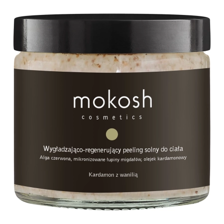 Mokosh - Wygładzająco - Regenerujący Peeling Solny - Kardamon z wanilią - 300g