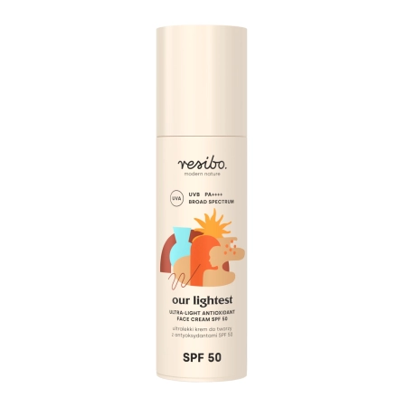 Resibo - Our Lightest - Ultralekki Krem do Twarzy z Antyoksydantami SPF50 - 50ml