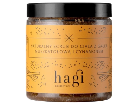 Hagi - Naturalny Scrub do Ciała z Gałką Muszkatołową i Cynamonem - 300g 