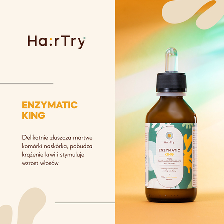 HairTry - Enzymatic King - Trychologiczny Peeling Enzymatyczny z Ficyną - 100ml - OUTLET