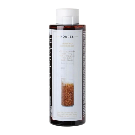 Korres - Rice Proteins and Linden Shampoo - Szampon z Proteinami Ryżu i Wyciągiem z Lipy - 250ml
