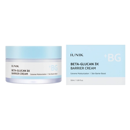 iUnik - Beta Glucan 3X Barrier Cream - Nawilżający Krem do Twarzy - 50ml 