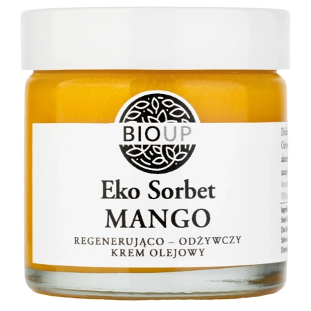 Bioup - Eko Sorbet Mango - Odżywczy Krem Olejowy z Jojobą, Rokitnikiem i Witaminą E - 60ml 