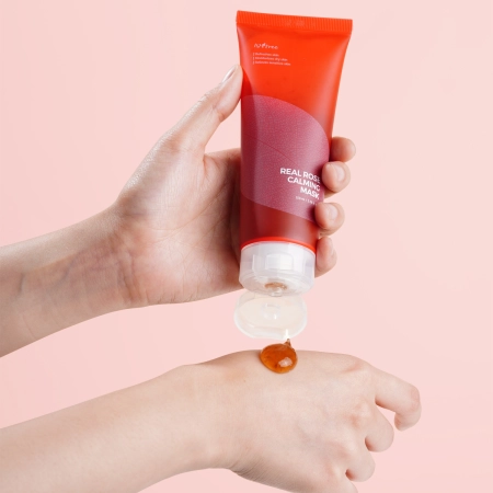 Isntree - Real Rose Calming Mask - Łagodząca Maska Różana - 100ml OUTLET