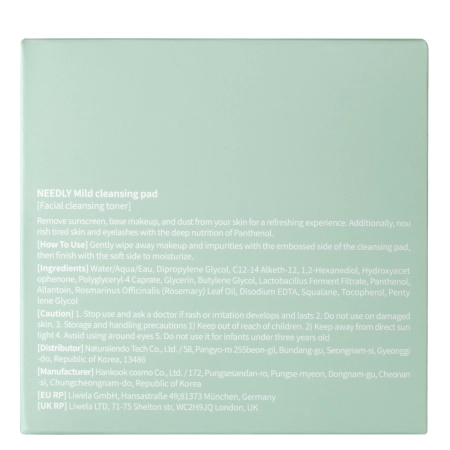Needly - Mild Cleansing Pad - Delikatne Płatki Oczyszczające do Twarzy - 60szt.