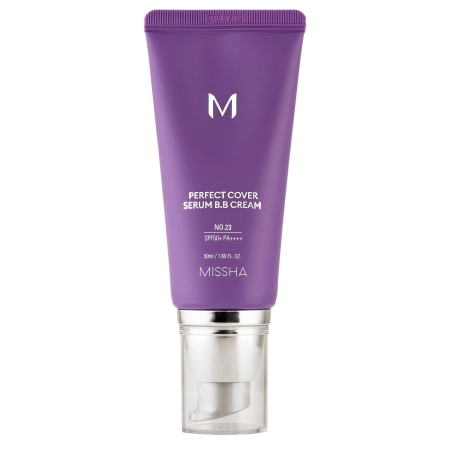 Missha - M Perfect Cover Serum BB Cream SPF50+/PA++++ - Kryjący Krem BB Serum - No.23 Natural Beige - 50ml