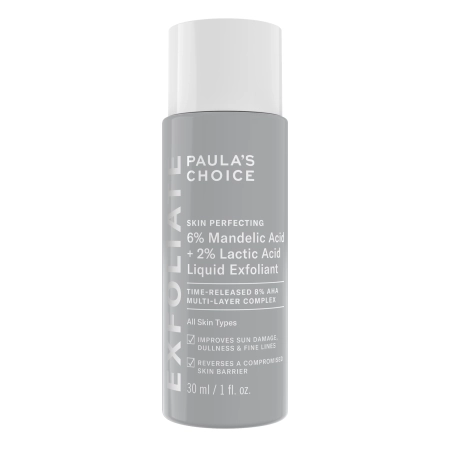 Paula's Choice - 6% Mandelic Acid + 2% Lactic Acid Liquid Exfoliant - Płyn Złuszczający do Twarzy - 30ml OUTLET
