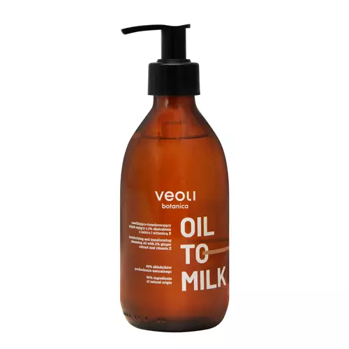 Veoli Botanica - Oil To Milk - Nawilżająco-Transformujący Olejek Myjący - 290ml - OUTLET