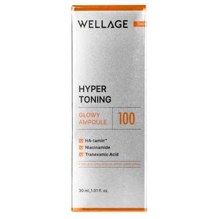 WELLAGE - Hyper Toning Glowy Ampoule - Rozjaśniająco-Tonująca Ampułka do Twarzy - 30ml