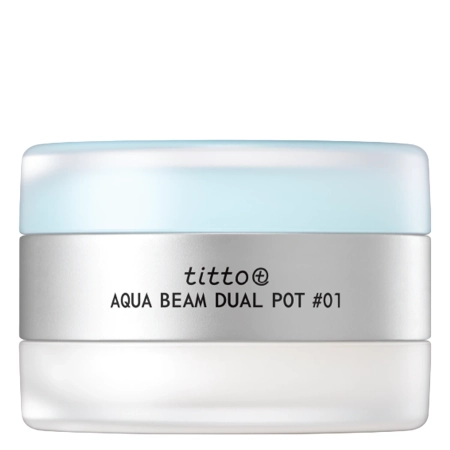 titto - Aqua Beam Dual Pot - Duo do Ust - #01 Aqua Lip Balm/Shine Beam Plumper - 10g