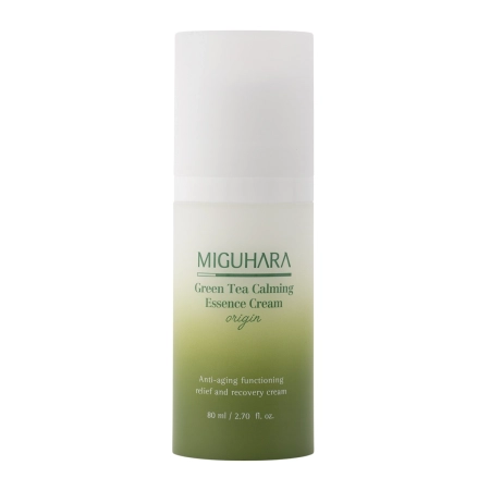 Miguhara - Green Tea Calming Essence Cream Origin - Kojący Krem z Zieloną Herbatą - 80ml