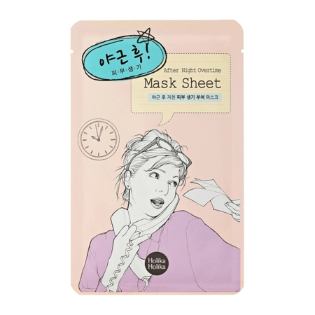 Holika Holika - After Mask Sheet - After Working Overtime - Odprężająco-Nawilżająca Maska w Płachcie - 30g