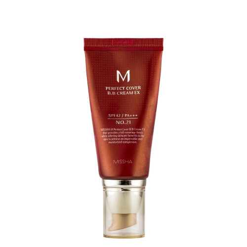 Missha - M Perfect Cover BB Cream SPF42/PA+++ - Kryjący Krem BB - No.21 Light Beige - 50ml