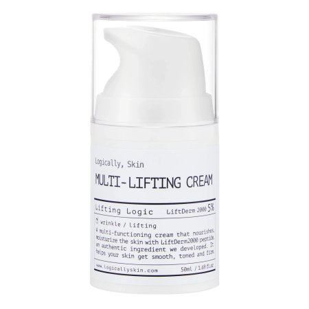 Logically, Skin - Multi-Lifting Cream - Nawilżający Krem do Twarzy z Peptydami - 50ml