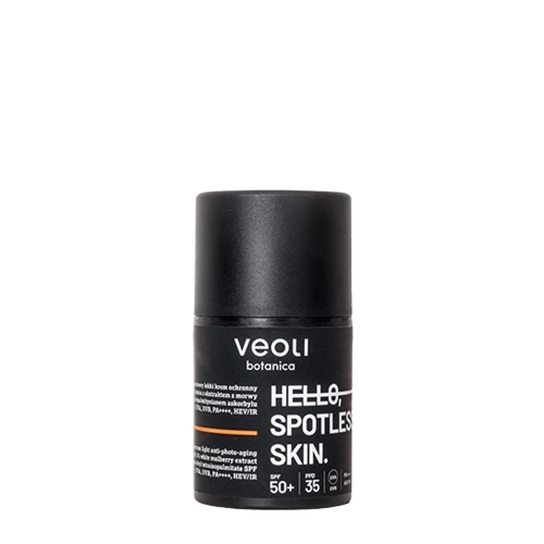Veoli Botanica - Hello, Spotless Skin - Szerokopasmowy Lekki Krem Ochronny Przeciw Fotostarzeniu SPF 50+, UVA, UVB, PA++++, HEV/IR - 50ml
