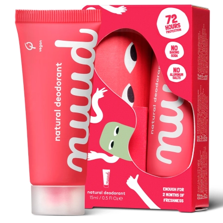 Nuud - Starter Pack Red - Naturalny Dezodorant w Kremie - 15ml
