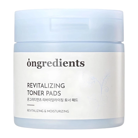 Ongredients - Revitalizing Toner Pads - Rewitalizujący Tonik do Twarzy w Płatkach - 60szt