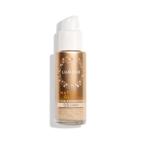 Lumene - Natural Glow Fluid Foundation SPF20 - Podkład Rozświetlający - 0,5 Light - 30ml 