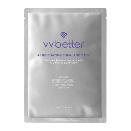 VVbetter - Rejuvenating Squalane Mask - Rewitalizująca Maska do Twarzy w Płachcie - 1szt/28ml