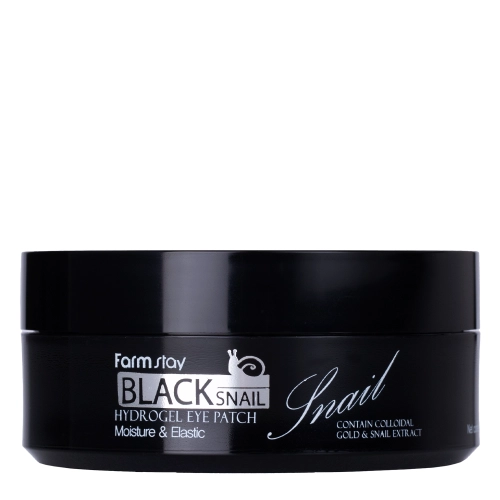 Farmstay - Black Snail Hydrogel Eye Patch - Hydrożelowe Płatki Pod Oczy ze Śluzem Czarnego Ślimaka - 60 szt