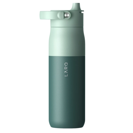 LARQ - Bottle PureVis 2 - Inteligentna, Samoczyszcząca Butelka Filtrująca, Światło UV-C - Eucalyptus Green - 680ml 