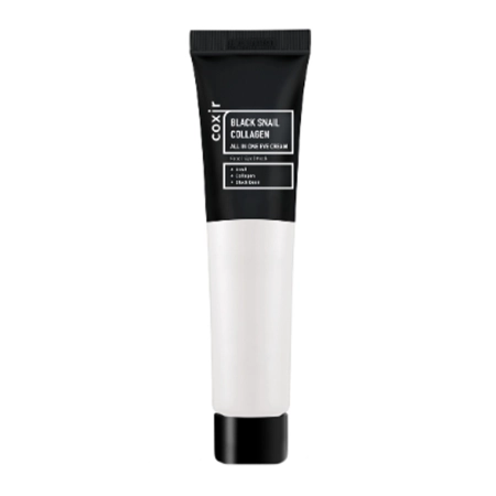 Coxir - Black Snail Collagen All in One Eye Cream - Krem pod Oczy ze Śluzem Ślimaka - 30ml