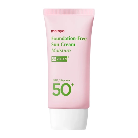 Ma:nyo - Foundation-Free Sun Cream Moisture SPF50+ PA++++ - Tonujący Krem Przeciwsłoneczny - 50ml